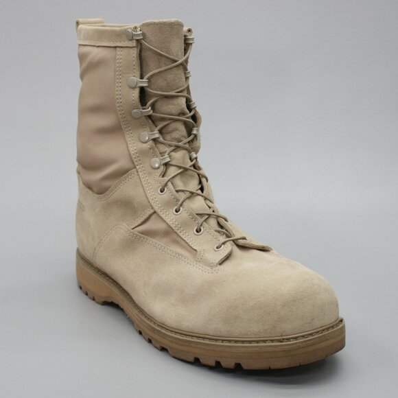 Bates Mens 16.5 W Wide Desert Tan Suede Gore-Tex Military Combat Boots 03-D-0321 - Picture 1 of 12
